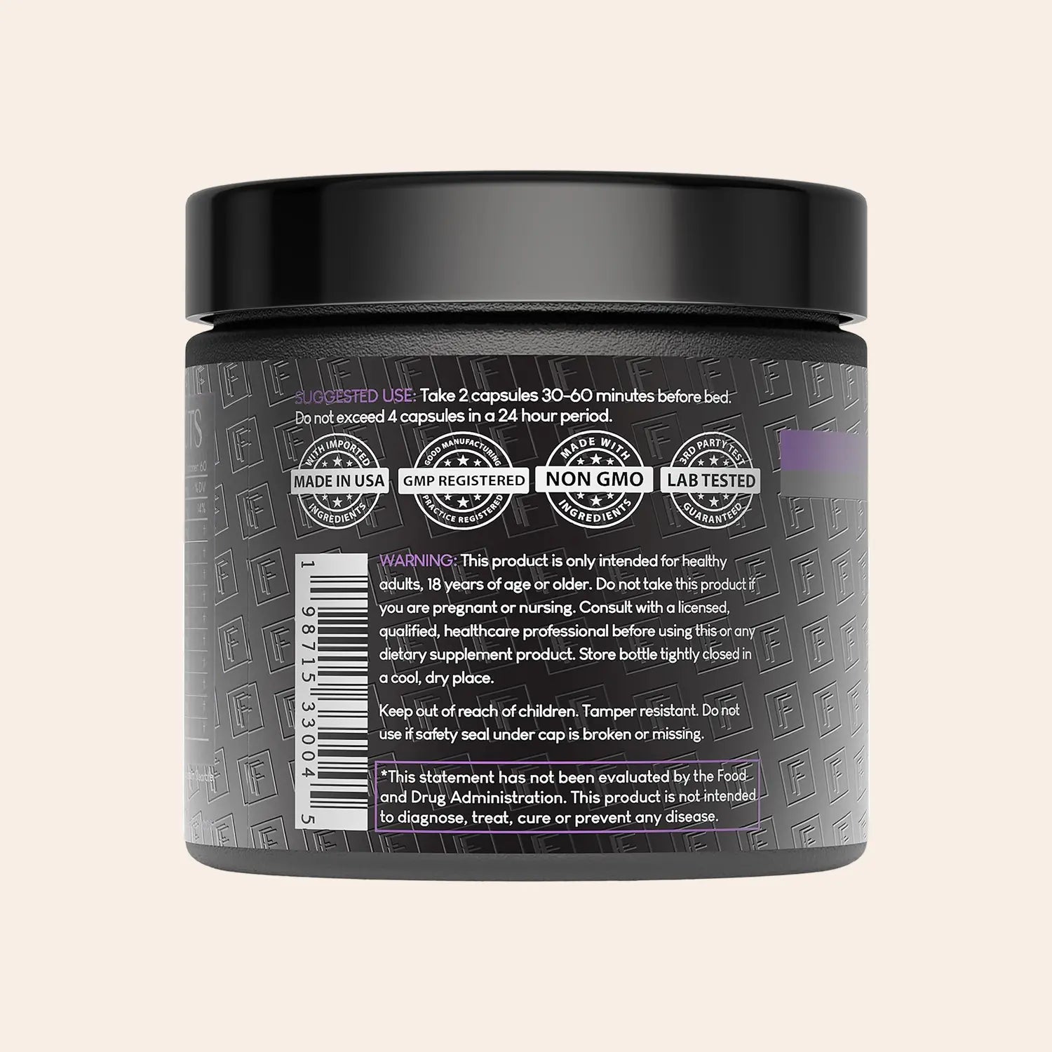 Formulation Factory 10-in-1 Natural Sleep Support Supplement with Magnesium Glycinate, Melatonin, L-Theanine, Lemon Balm, and Tart Cherry – 120 Capsules for Relaxation and Recovery
