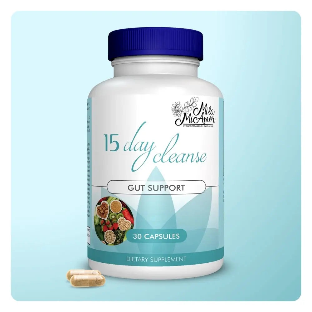15-Day Gut and Colon Cleanse Support | Caffeine-Free Advanced Formula with Senna, Cascara Sagrada, and Psyllium Husk | Non-GMO | 30 Capsules