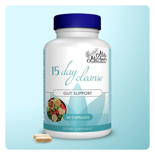 15-Day Gut and Colon Cleanse Support | Caffeine-Free Advanced Formula with Senna, Cascara Sagrada, and Psyllium Husk | Non-GMO | 30 Capsules