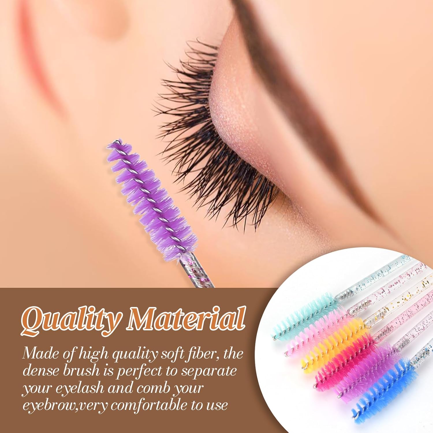 100 Piezas Desechables Cepillos De Pestañas De Varitas Rímel Kit Mascara Applikator Make-Up Applikatoren Kit De Maquillaje Pinceles Aplicadores Multicolor