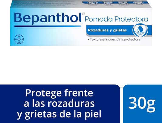 Bepanthol Pomada Protectora Hidratante, Protege Y Regenera La Piel Seca, Irritada O Sensibilizada Por Factores Externos, 30 G