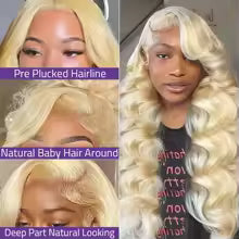Peluca Frontal de Encaje Sintética AISOM Marissa — Rubia Ceniza 18"