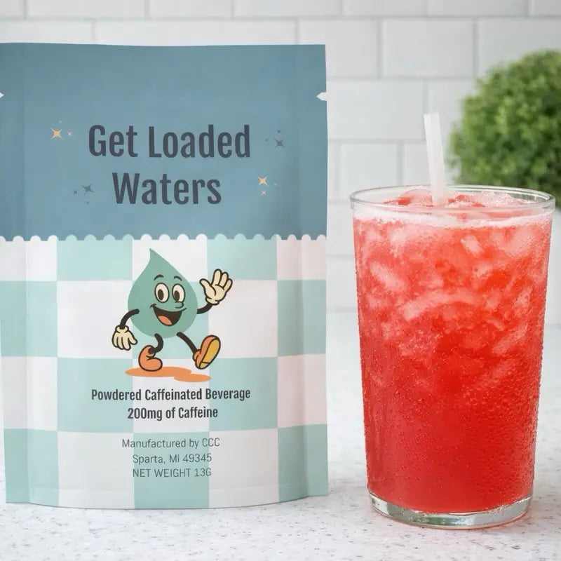 Loaded Water-Viral – Single Packet | 32 oz Sugar-Free Caffeinated Beverage Powder Mix | Made in the USA | Easy to Prepare